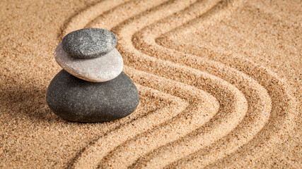 Fototapeta na wymiar Japanese Zen stone garden