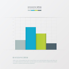 graph and infographic design Green, blue, gray color