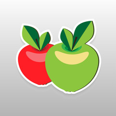 Flat sticker berry