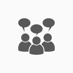 peoples brainstorming icon