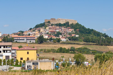Fototapeta na wymiar Panoramic view of Lagopesole. Basilicata. Italy.