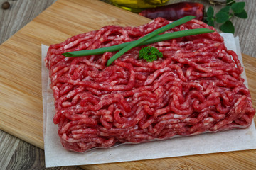 Minced beef meat