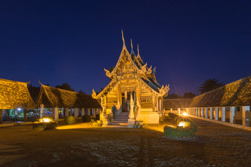 Wat Ton Kain, Old wooden temple in Chiang Mai Thailand.