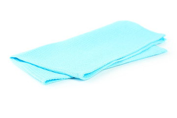 Fototapeta premium Blue napkin isolated on white