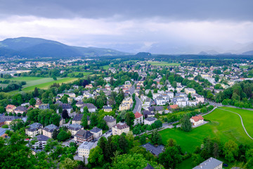 Salzburg mountain landscape, Salzburg, Upper Austria.