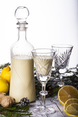 cream liqueur with lemon and ginger