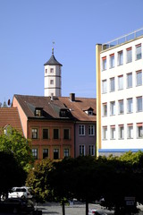 Stadtansicht Schweinfurt, Unterfranken, Deutschland