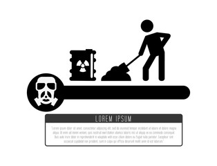 pollution infographics design