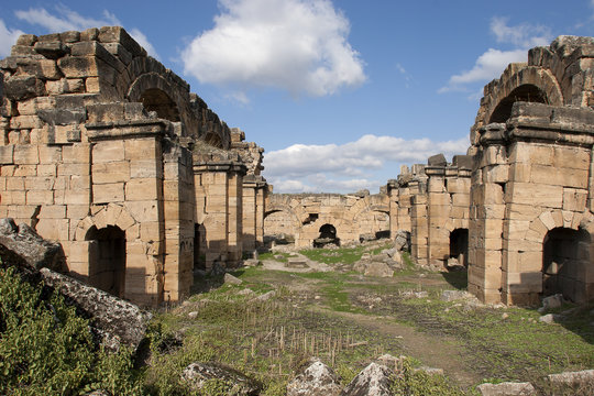 Basilica Baths in Hierapolis, Denizli, Turkey