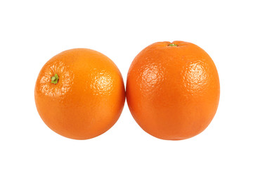 Orange fruit isolated on white