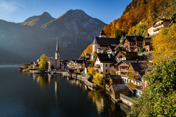 Hallstatt Waterfront in the Autumn