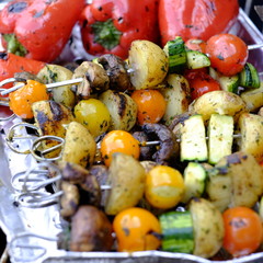 vegetarian skewers bbq