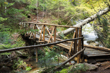 waterfall in the mountains of Bulgaria