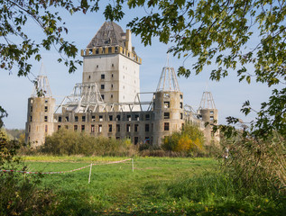 Modern ruin of castle Almere