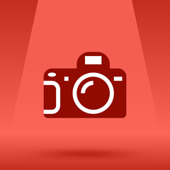 Photo Camera and opened flash vector illustration