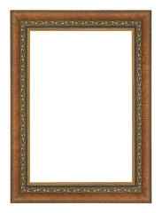 antique frame isolated on white background