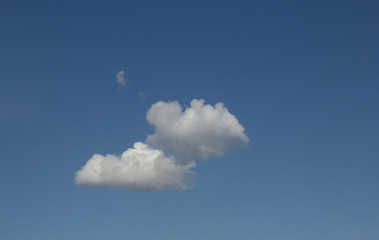 Fototapeta na wymiar single cloud on sky