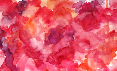 Abstract artistic watercolor background texture with pink brushs