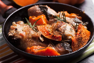 Chicken with pumpkin