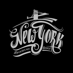 Grunge poster with name of New York,  vector illustration