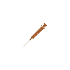 Fototapeta premium Icon of a syringe.