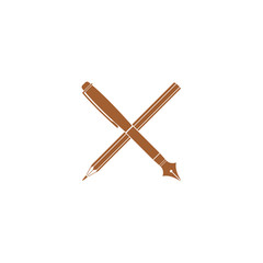 Icon pencil and pen.