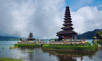 Ancient temple at coast of Bali