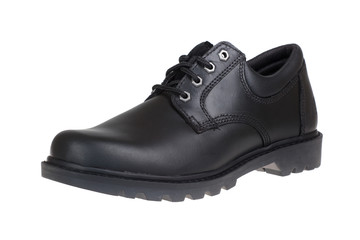 male black shoe isolated on white background