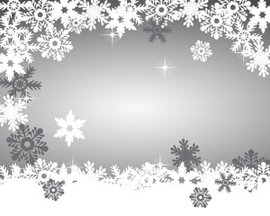 Obraz premium Christmas silver background