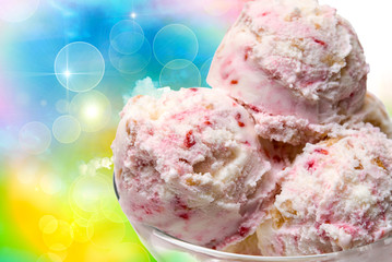 Ice cream close up