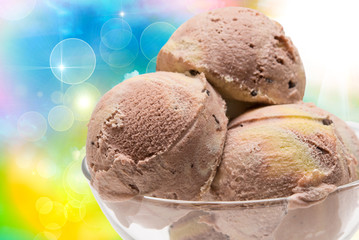 Ice cream close up