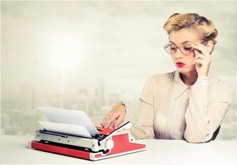 Fototapeta premium Journalist.