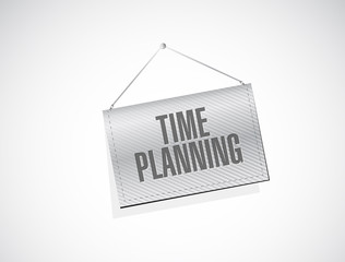 time planning banner sign concept