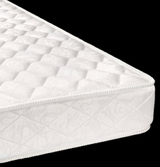 Mattress isolated on black background with clipping path