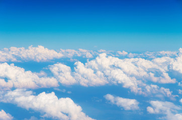 White cloud in the blue sky