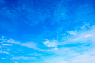 Blue sky with clouds background