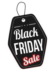 Black friday sale label or price tag