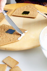 Making of gingerbread house