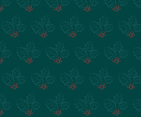 christmas leaf pattern background