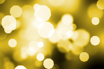 Golden abstract bokeh