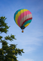 Fototapeta premium Hot Air Balloon on Summer Day