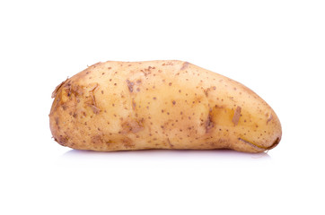 potato on white background