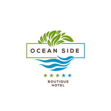 Logo For Hotel, Ocean Side Resort, Logotype Design