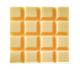 Chocolate bar isolated on white