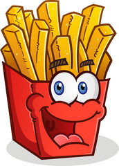 French Fries Cartoon Character
