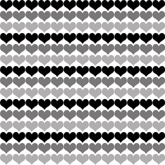 black and gray tone little heart pattern background