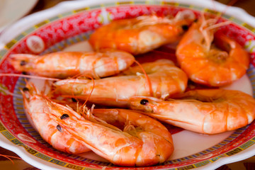 steamed shrimp