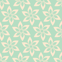 Fototapeta na wymiar Simple flower seamless pattern