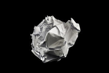 Crumpled paper ball 