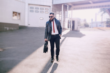 business man outside